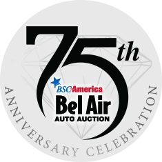 Bel Air Auto Auction Anniversary Logo