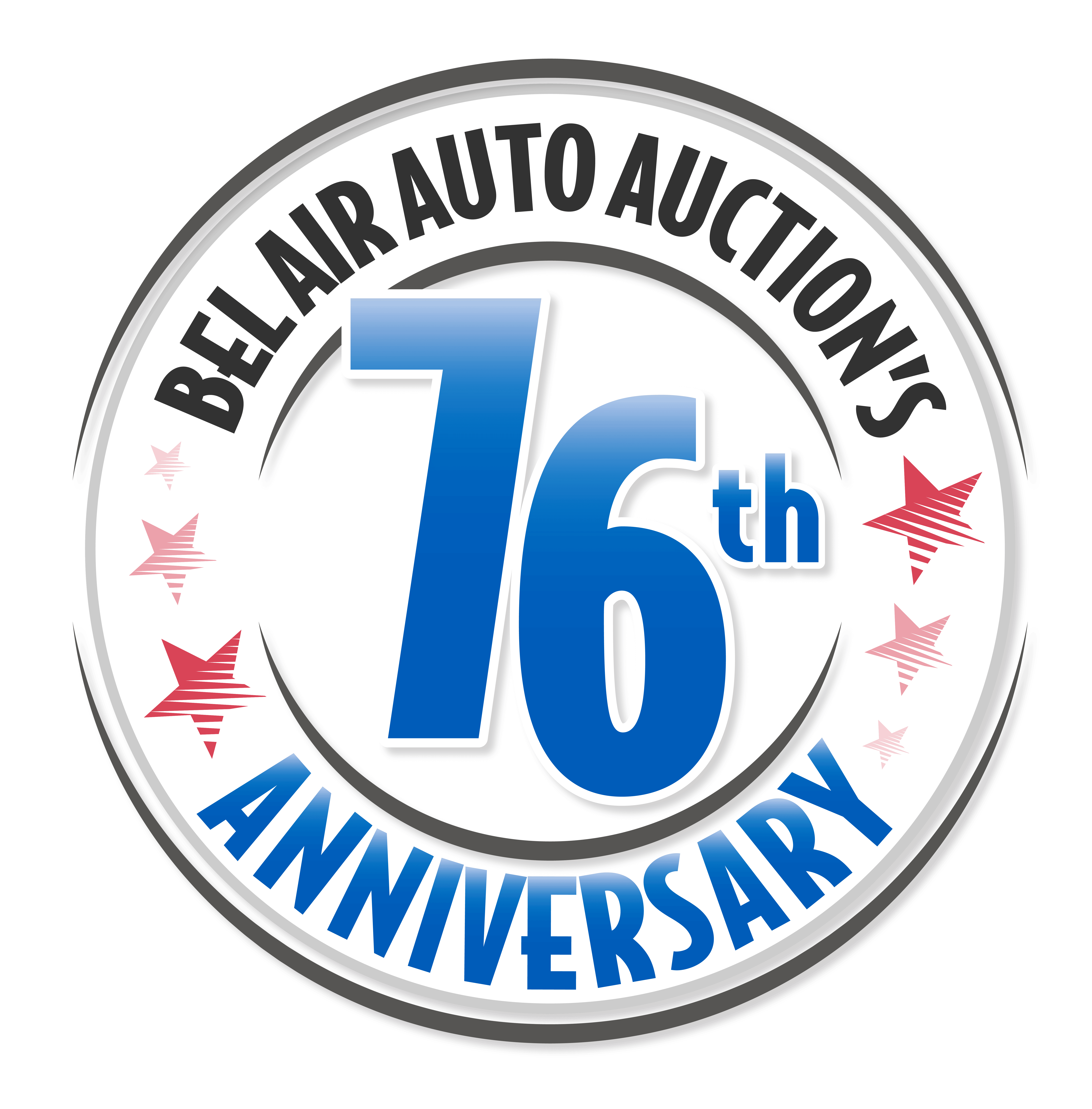 Bel Air Auto Auction Anniversary Logo
