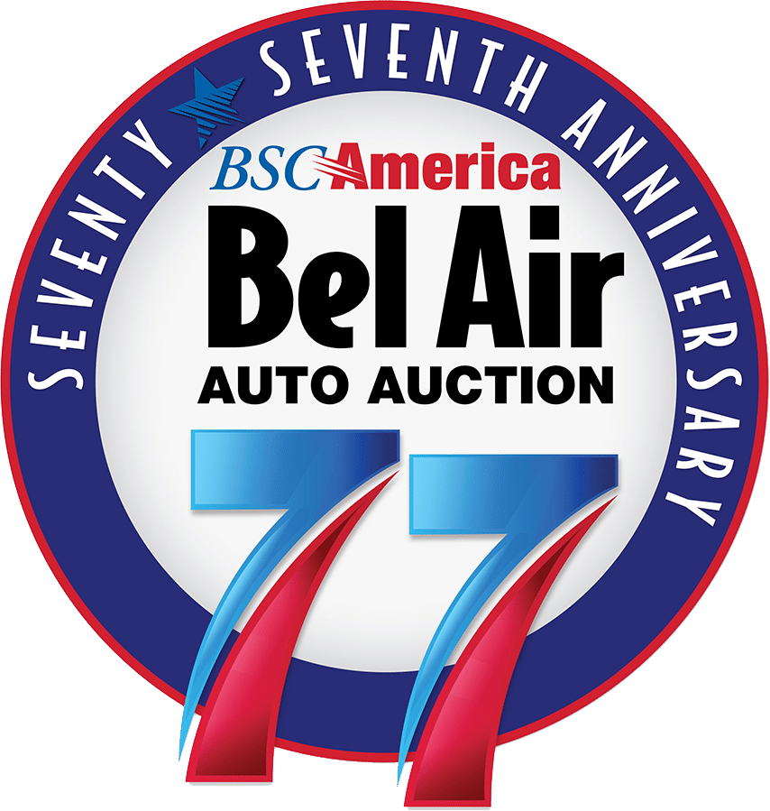 Bel Air Auto Auction Anniversary Logo