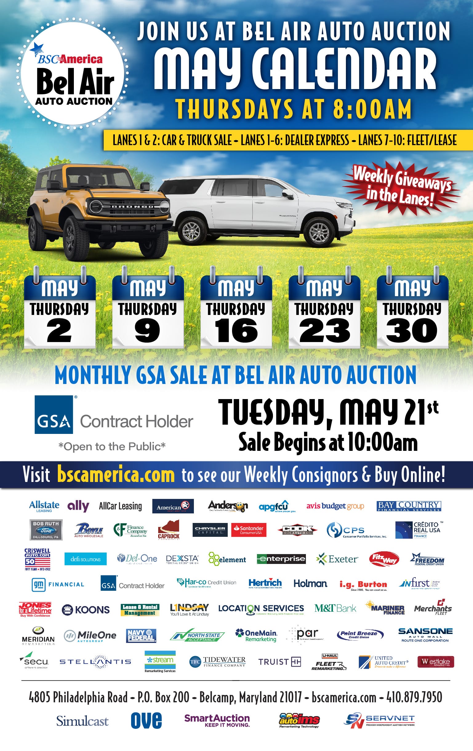 Bel Air Auto Auction Calendar & Events