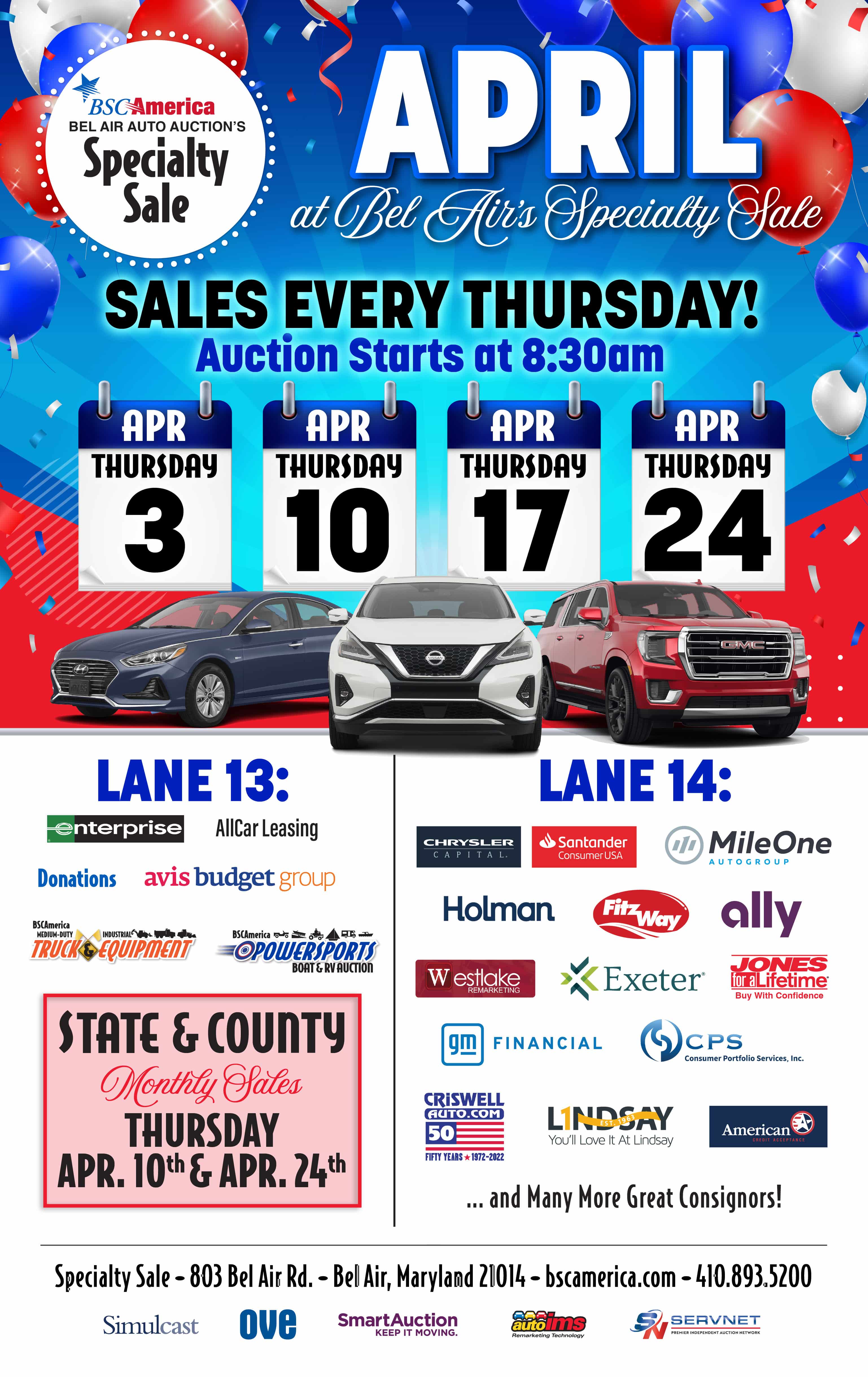Clayton Station Auto Auction Calendar & Events