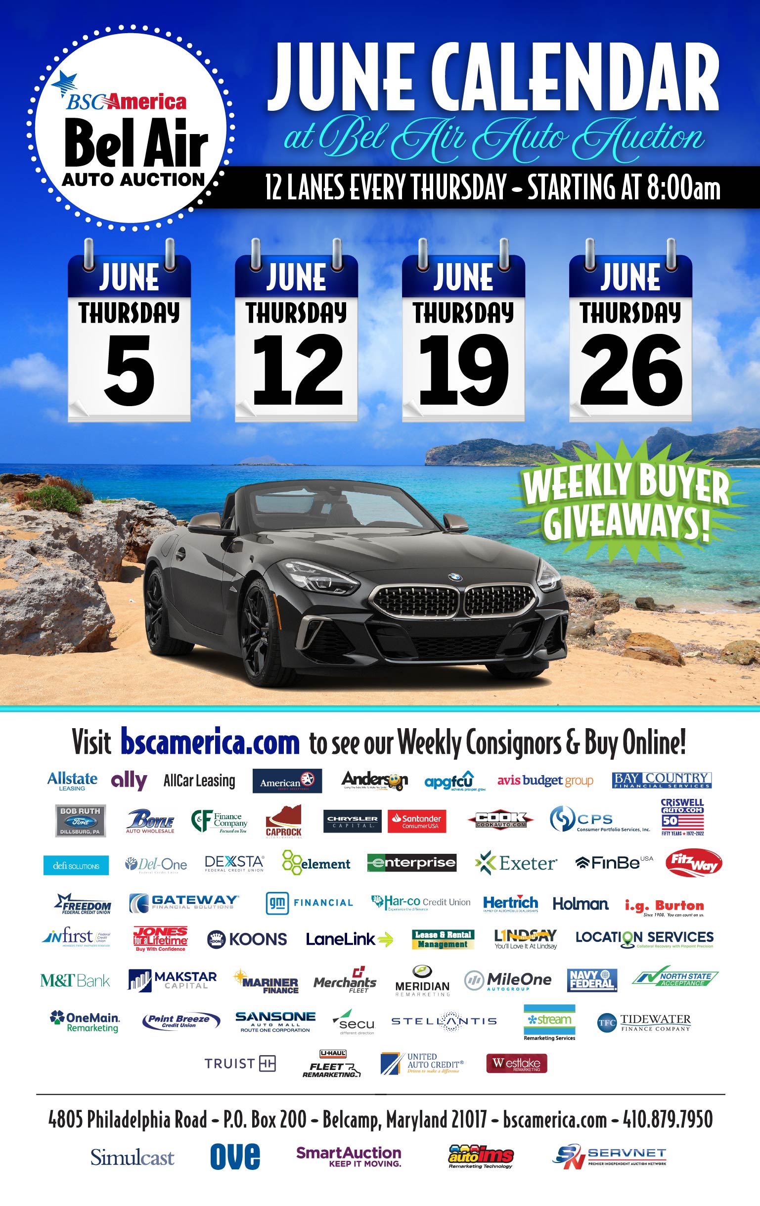 Bel Air Auto Auction Calendar & Events