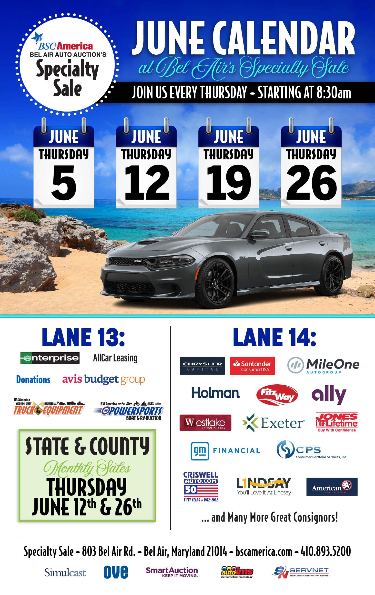 Clayton Station Auto Auction Calendar & Events
