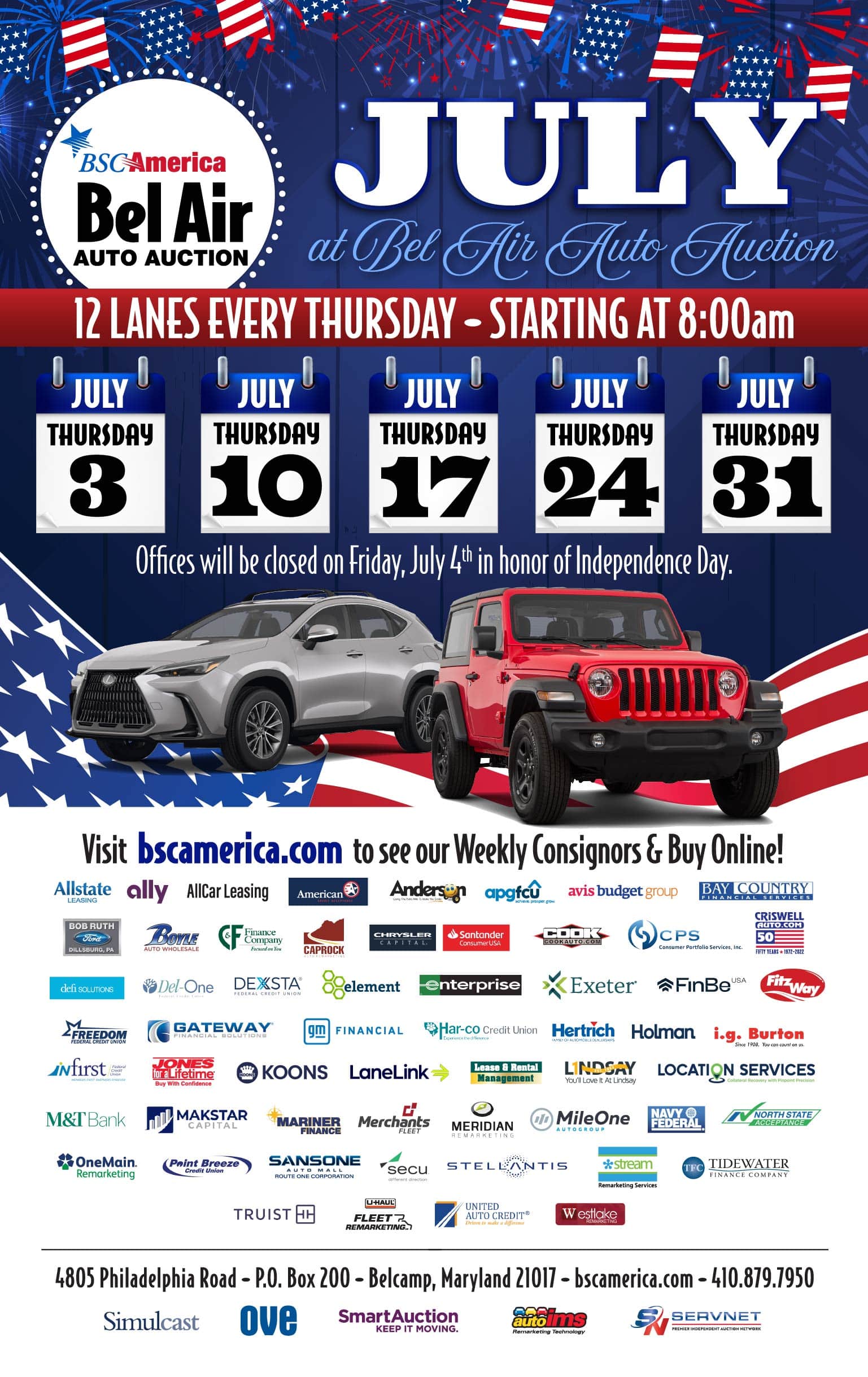 Bel Air Auto Auction Calendar & Events