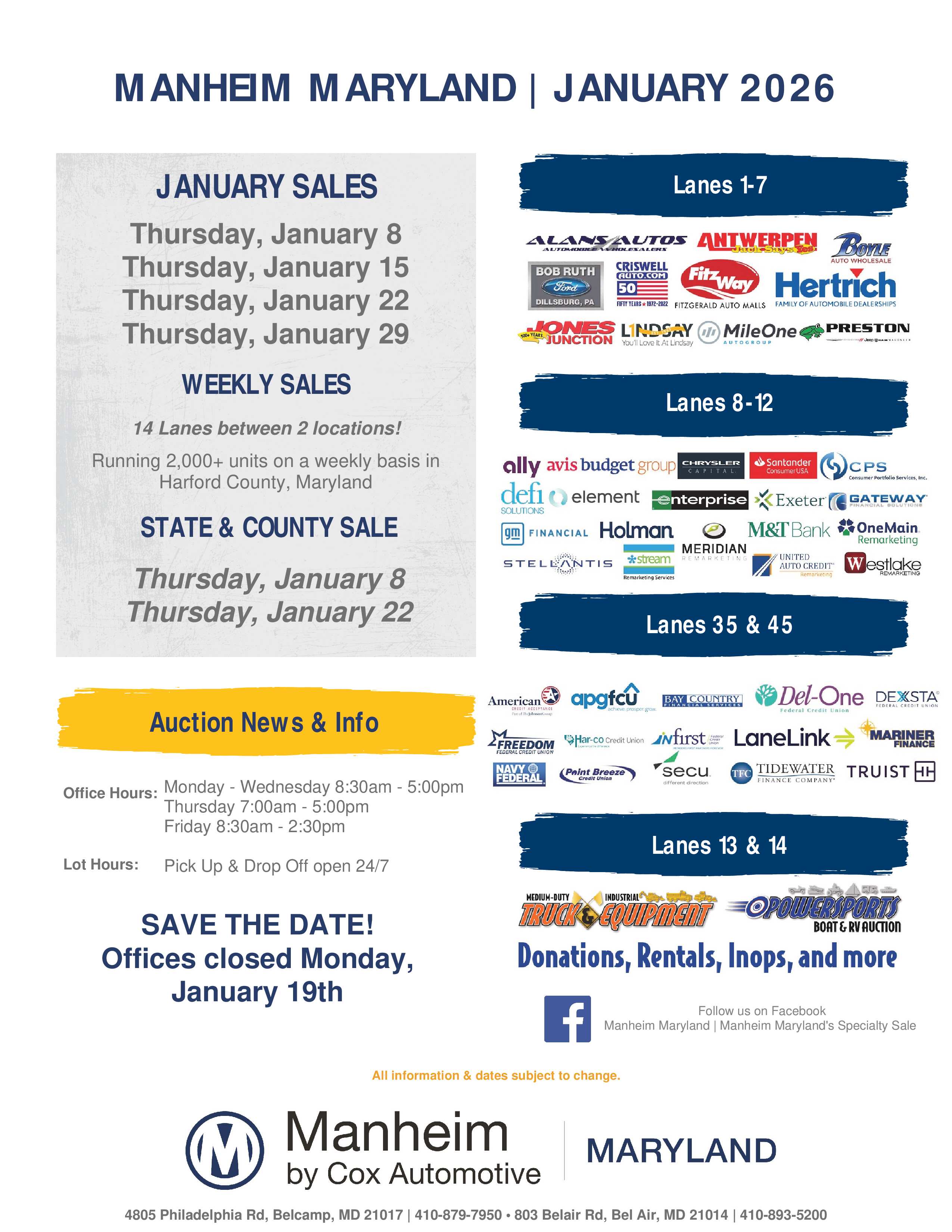 Bel Air Auto Auction Calendar & Events